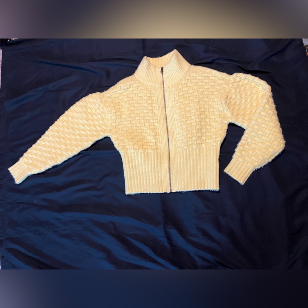 Anthropologie crop knit sweater